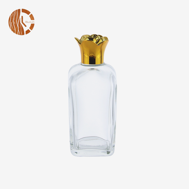 Empty Rectangular Perfume Glass Bottles